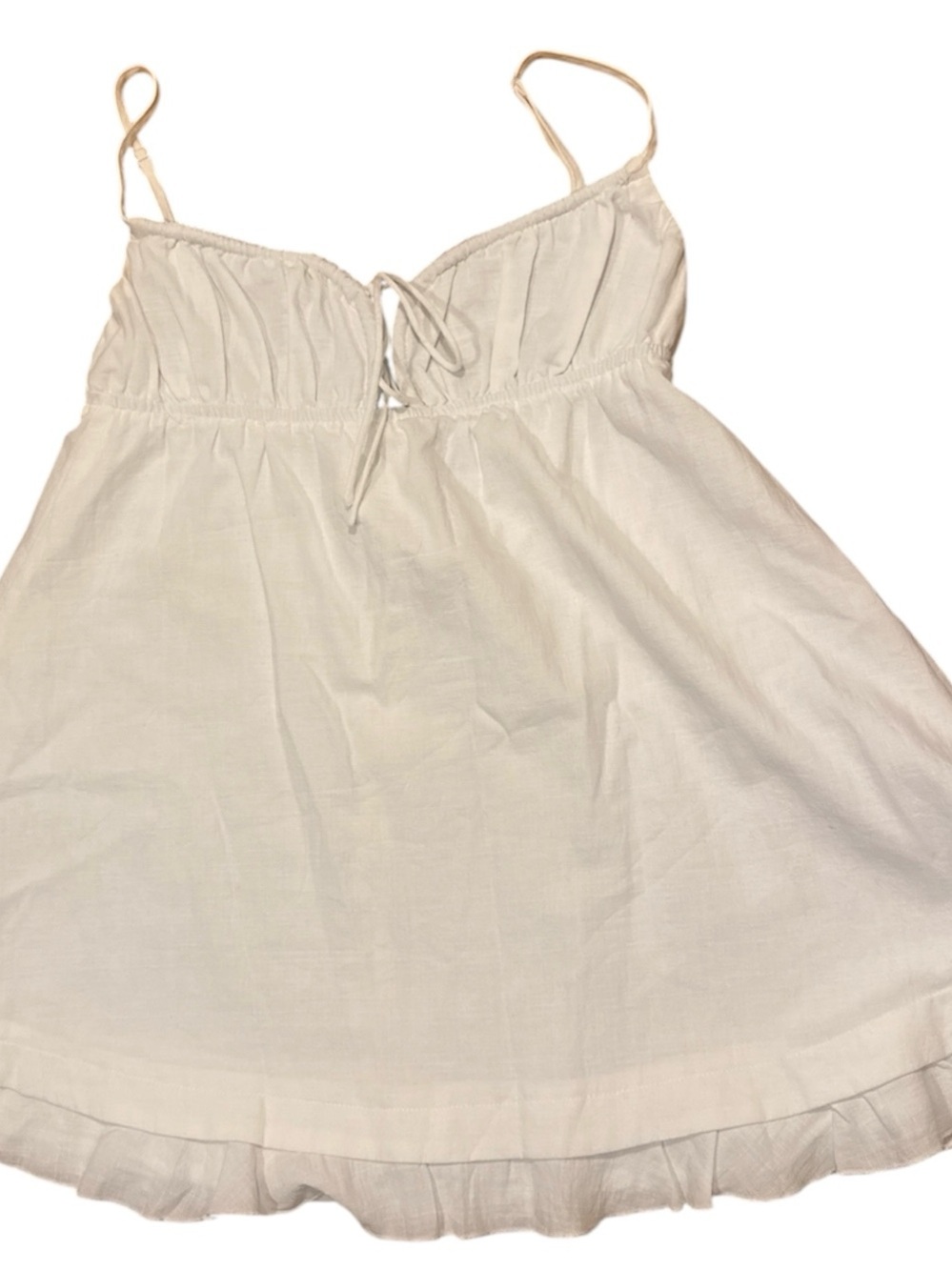 NWT*** Princess Polly Cream Spaghetti Strap mini dress